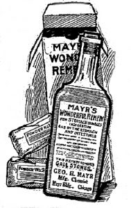 Packaging shown in Mayr's early adverts, 1912