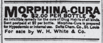 1906 ad for Morphina-Cura