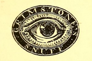Grimstone's Eye Snuff Logo - Farmer's Magazine, Jan-June 1840