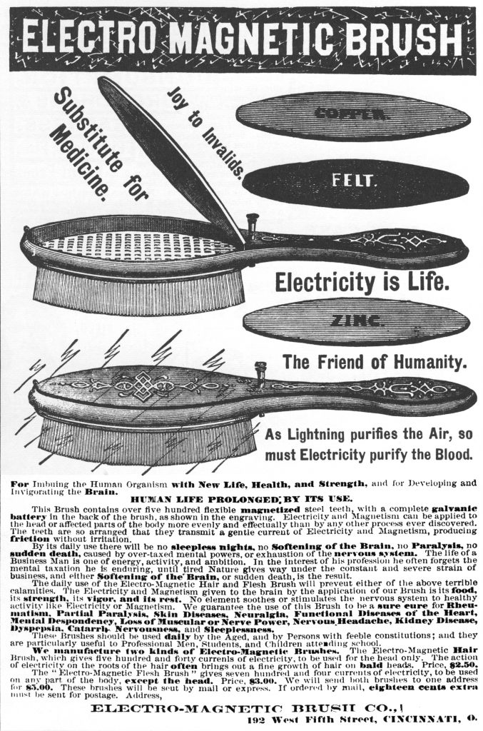 Robb Electromagnetic brush c 1880