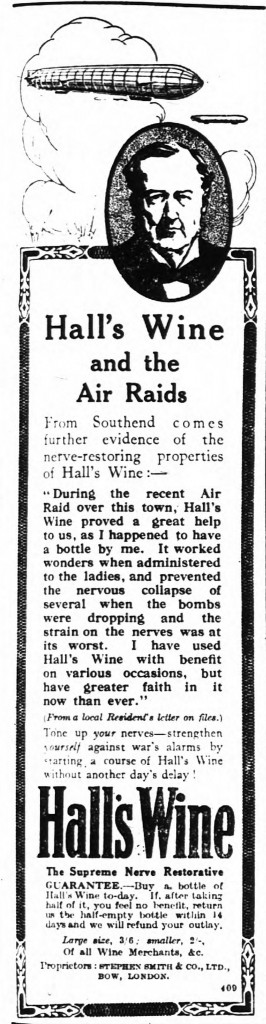 Hall's Wine - The Times, Tue Jun 22 1915